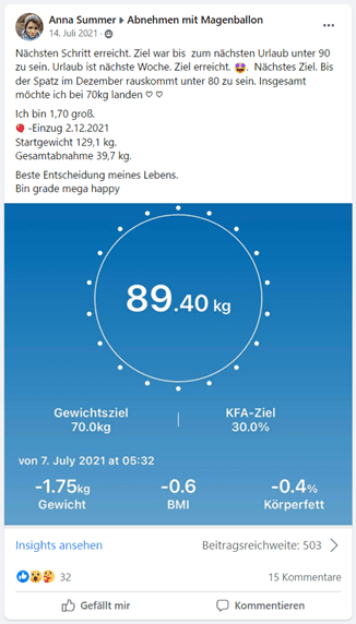 Anna hat 40 Kilo in 8 Monaten abgenommen in Münster